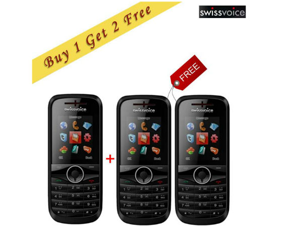 Swiss Voice SV25-Black (Buy 1 Get 2 Free):