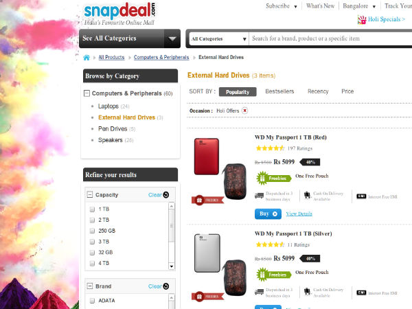 External Hard Drives: