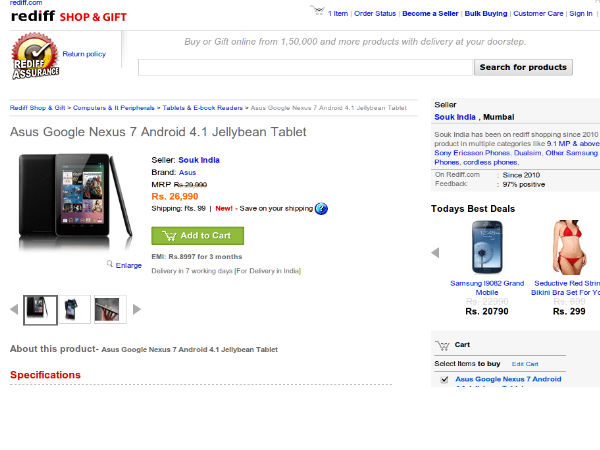 shopping.rediff.com: