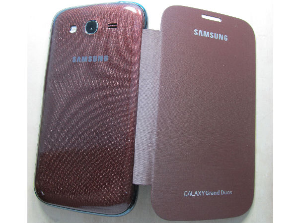Deep Brown Leather Flip Back: