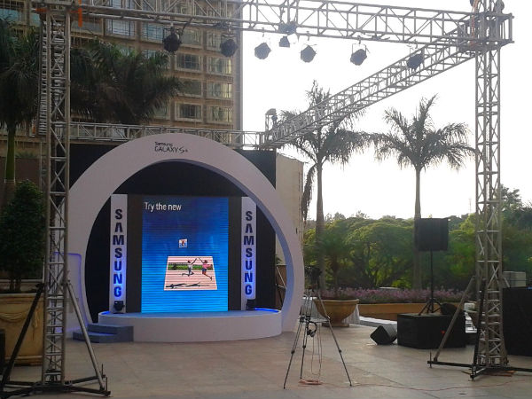 On Location Samsung Galaxy S4 Release Prep at Bangalore in India