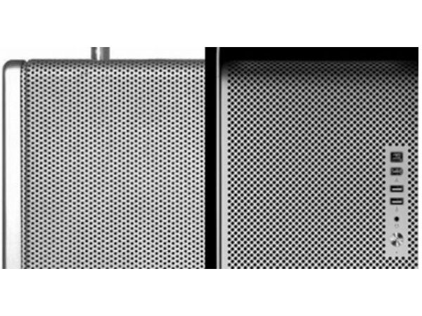 Braun T1000 radio (close up) vs. the Mac Pro