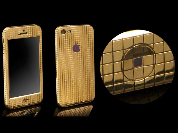  Solid Gold And 364 Diamond Embedded iphone 5