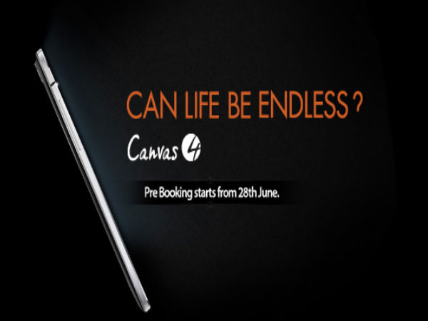 Micromax Canvas 4 Pre-order
