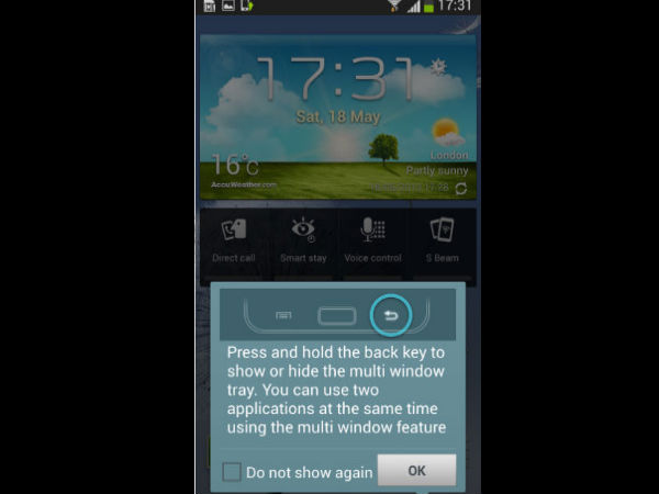 Press and Hold Feature
