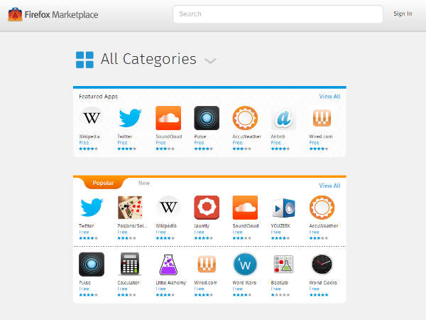Firefox Marketplace
