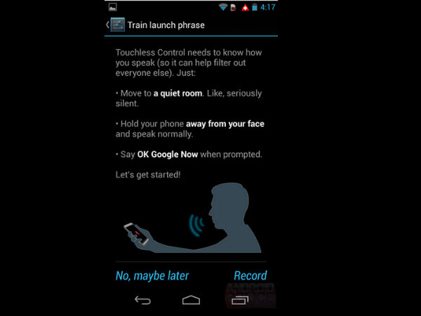 Moto X Voice Command