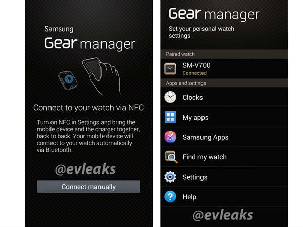 Samsung Galaxy Gear Specs Leaks