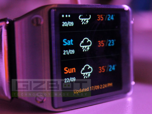 Samsung Galaxy Gear Hands On: First Look [PICTURES]