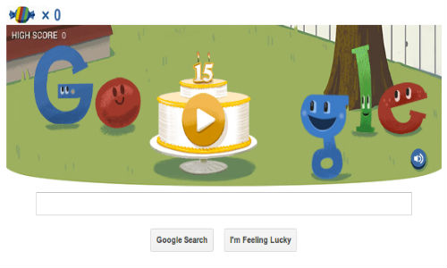 Google Celebrates its 15th Birthday With Interactive Piñata Doodle Google Celebrates its 15th Birthday With Interactive Piñata Doodle