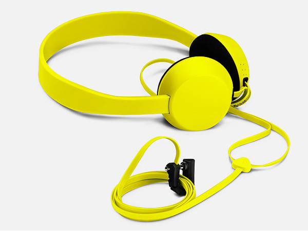 Yellow Knock Headphones WIth Mic