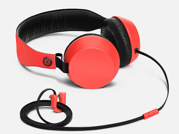 Red Boom Headphones With Mic