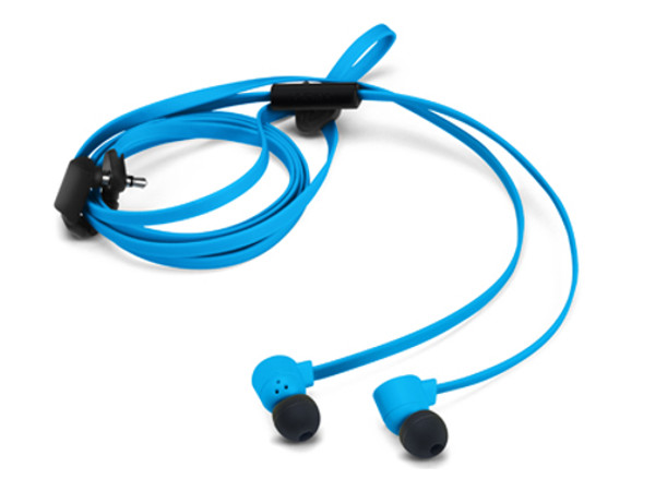 Blue Pop Earbuds With Mic
