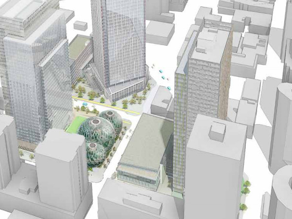 Amazon's Proposed Glass Sphere Office Building