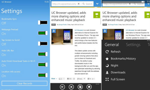 UC Browser Version 3.3 for Windows Phone to Support Wi-Fi Sharing