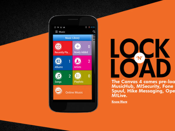 Micromax Canvas 4: 