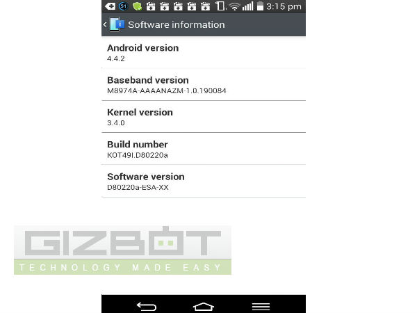 LG G2 starts receiving Android 4.4.2 KitKat Update in India