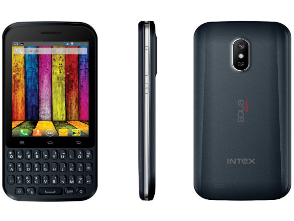 Intex Aqua Qwerty Launches Touch And Type Smartphone At Rs 4,990