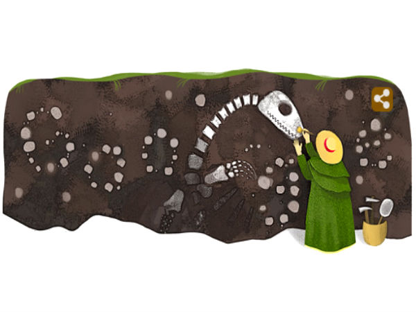 Google Doodle Highlights Mary Anning's 215th Birth Anniversary Google Doodle Highlights Mary Anning's 215th Birth Anniversary