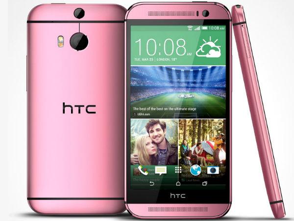HTC One M8 in Pink and Red Now Official 
