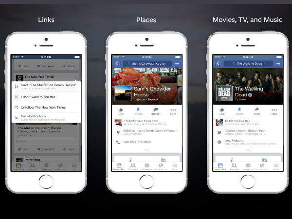 Facebook Introduces Bookmarking Feature ‘Save’ For Users Facebook Introduces Bookmarking Feature ‘Save’ For Users