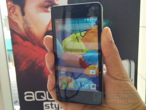 Intex Launches Aqua Style Smartphone with Android KitKat At Rs 5,990