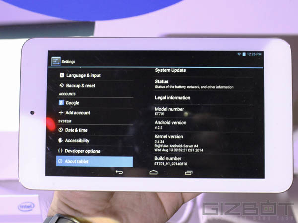 Flipkart Digiflip Pro ET701 Hands-on And First Look