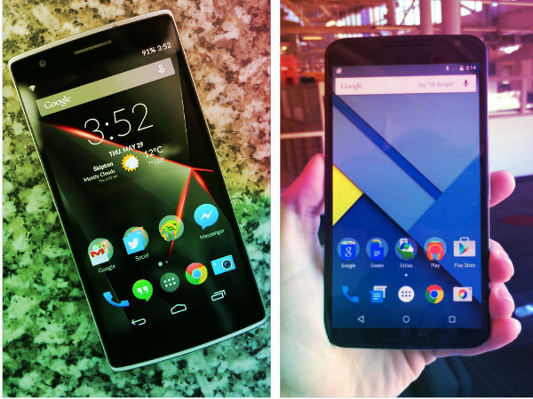 Motorola Nexus 6 Vs OnePlus One: Specs Comparison