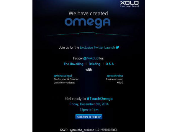 Xolo To Launch New ‘Omega’ Smartphone Series on Twitter