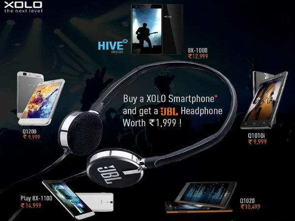  Xolo Offers Free JBL Headphones with Selected Device