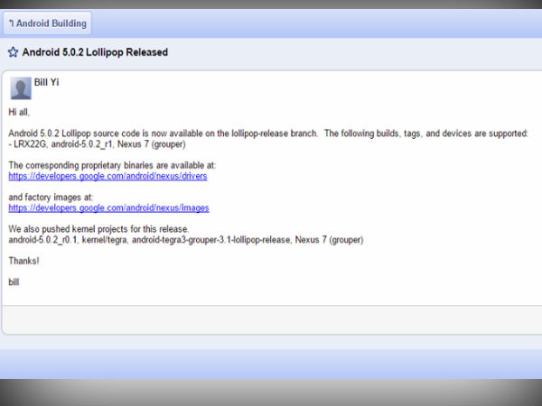 Nexus 7 2012: Lollipop Bug Fix Released By Google