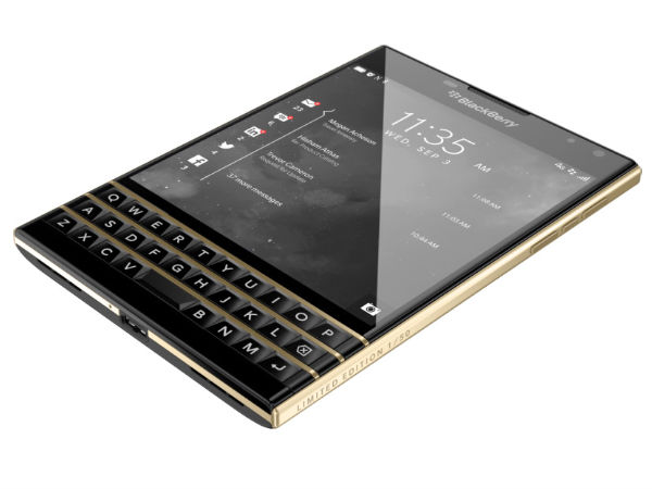 BlackBerry Passport Limited Edition with Black & Gold Variant Launched BlackBerry Passport Limited Edition with Black & Gold Variant Launched