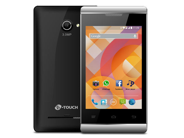 K Touch 20 with 3G, KitKat 4.4 Launched at Rs 2,999