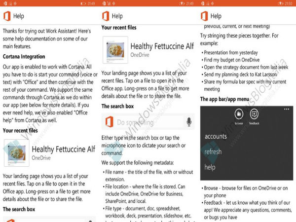  Microsoft Readying Cortana For Office with Work Assistant App [LEAK]