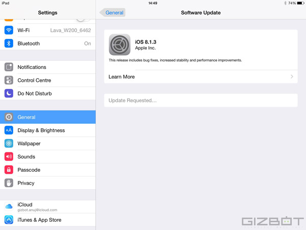 How to install iOS 8.1.3 via OTA