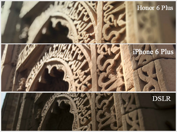 Huawei Honor 6 Plus vs Apple iPhone 6 Plus vs DSLR