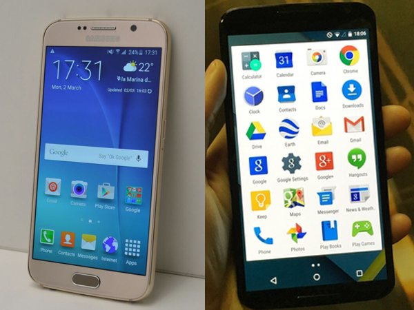 Samsung Galaxy S6 vs Google Nexus 6