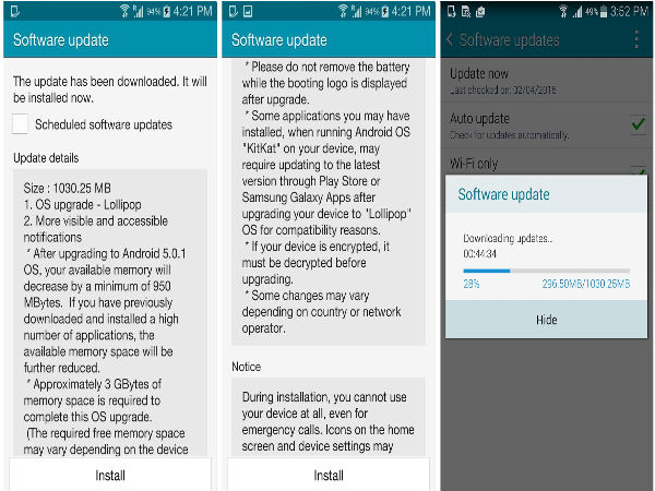 Samsung Galaxy Note 4 is getting Android 5.0 Lollipop update in India
