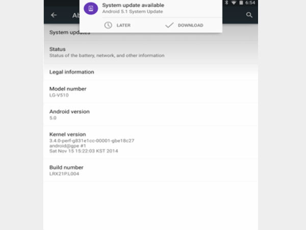 LG G Pad 8.3 Google Play Edition Tastes Android 5.1 Lollipop