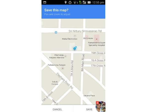 Use Google maps without the Internet