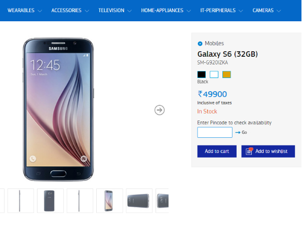 Samsung Galaxy S6, S6 Edge Now Available in India