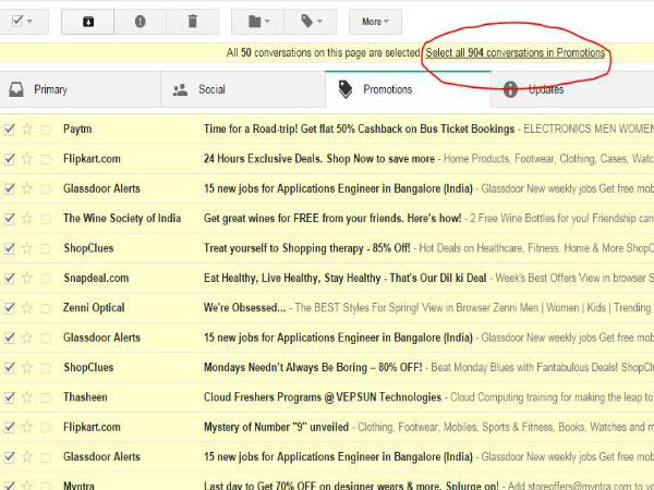 How To Archive Messages In Your Gmail Account In Bulk
