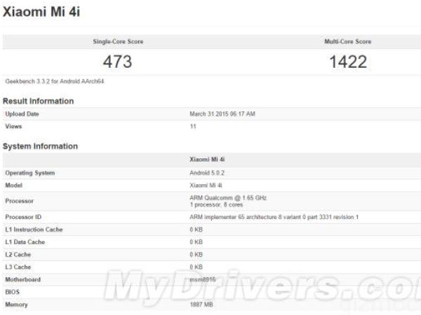 Xiaomi Mi 4i Specifications Get Leaked [REPORT]