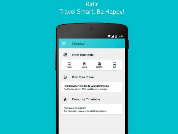 Ridlr New App for Capital's Public Transport users