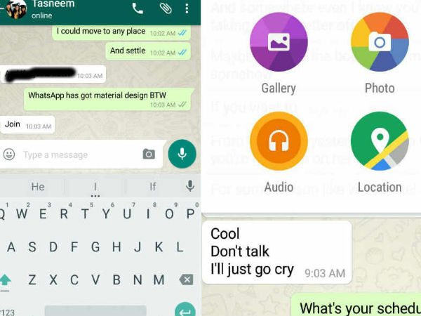 WhatsApp Gets Lollipop’s Material Design After New Update