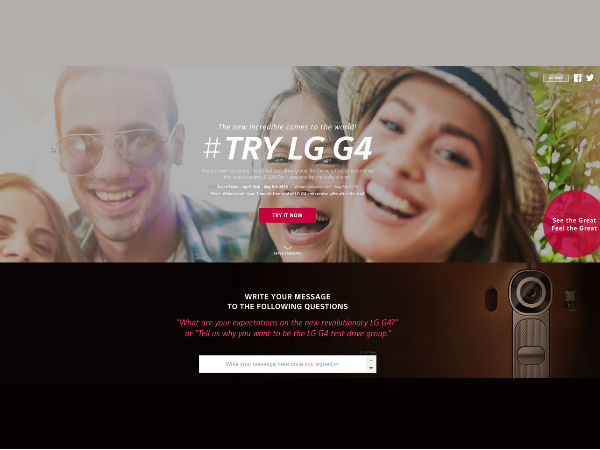 LG to Give G4 Smartphones to Consumer as a Part of Campaign in India