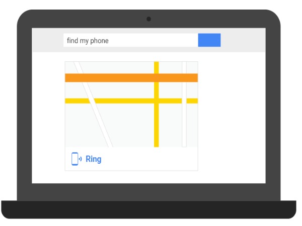 Google now Helps you find your Android phone