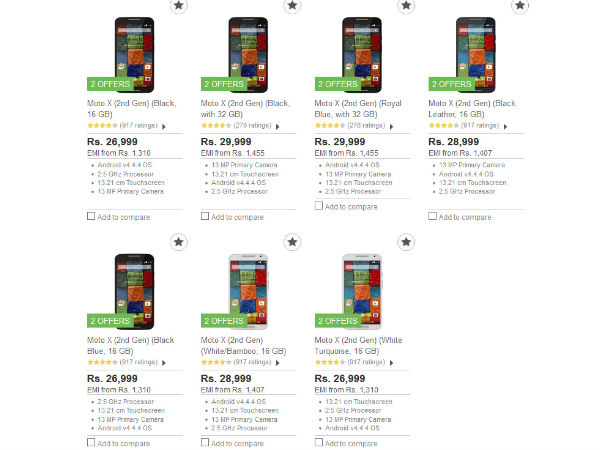 Moto X (2nd Gen) Faces Price Cut, Now Available at Rs 26,999