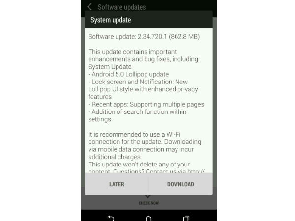 HTC Desire 816 Started Receiving Android 5.0 Update