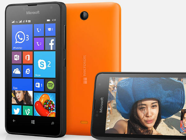Microsoft launches Lumia 430 series dual SIM card smartphone